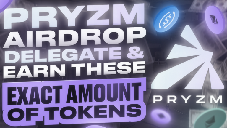 PRYZM Airdrop Delegate and Earn