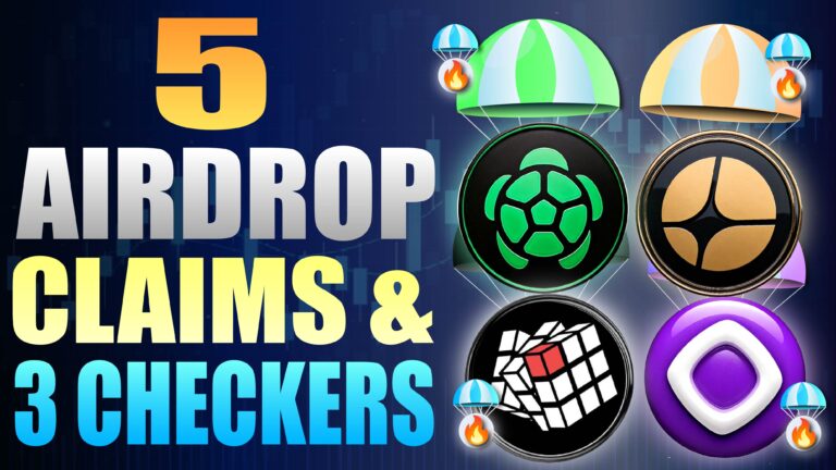 5 AIRDROP CLAIMS & 3 CHECKERS